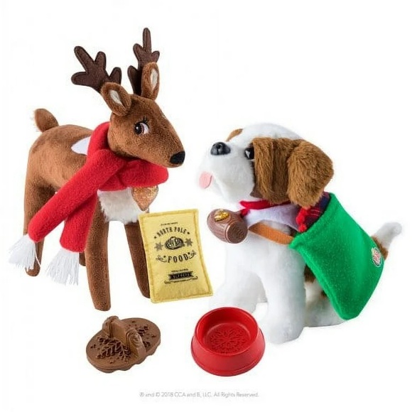 Elf on The Shelf Claus Good Tidings Toy Tote & Scarf plush accessories gift - Picture 4 of 11